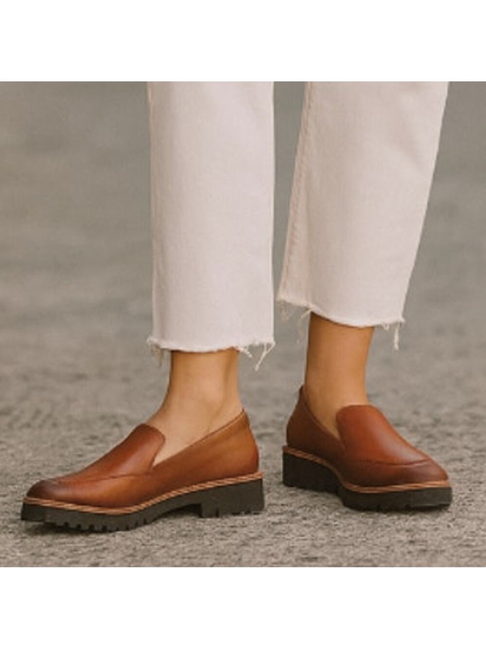 ECCO Women's SZ 41 10/10.5 Incise Tailored Loafers In Brown Comfort Soft NWOT